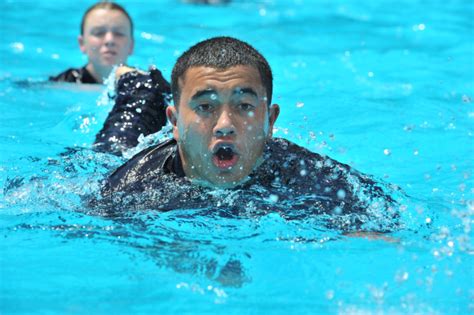 is navy swimming test hard|swim test for military kids.